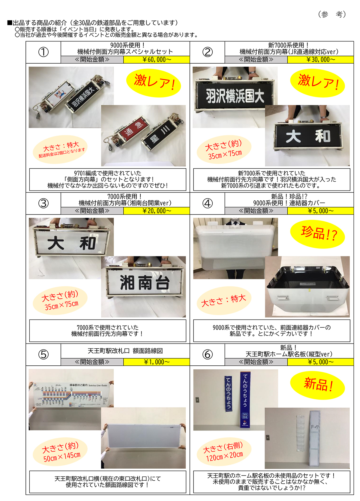 鉄道部品オンラインオークション」を初開催【相模鉄道】 | 相鉄グループ