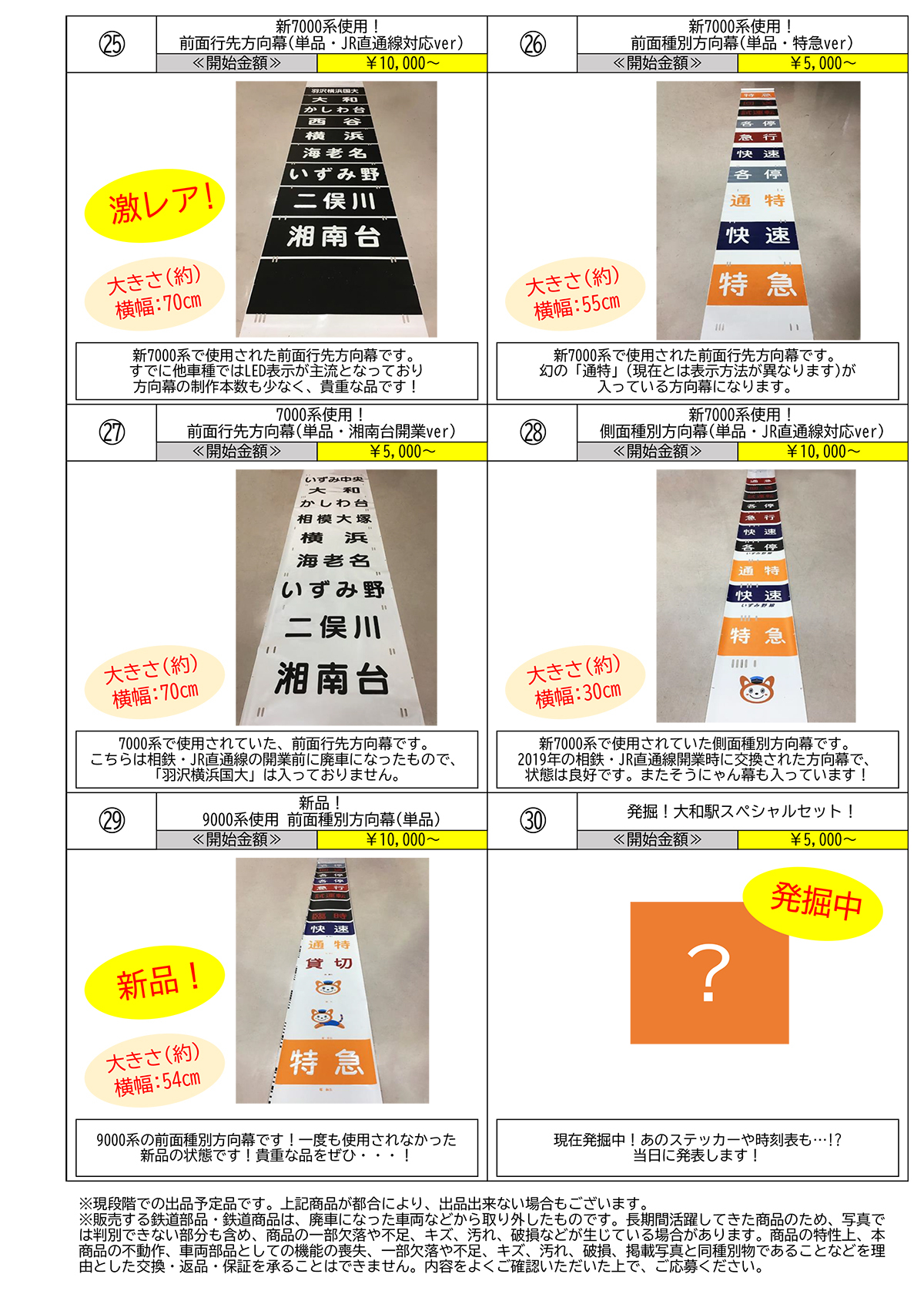 鉄道部品オンラインオークション」を初開催【相模鉄道】 | 相鉄グループ
