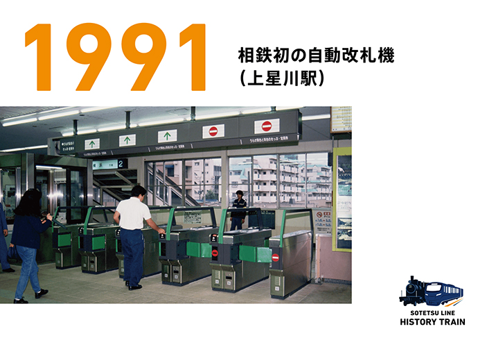 1991：相鉄初の自動改札機（上星川駅）
