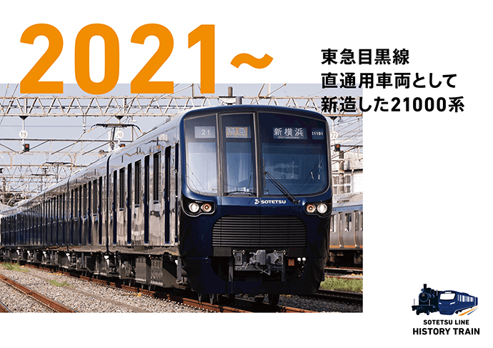 2021~：東急目黒線直通用車両として新造した21000系
