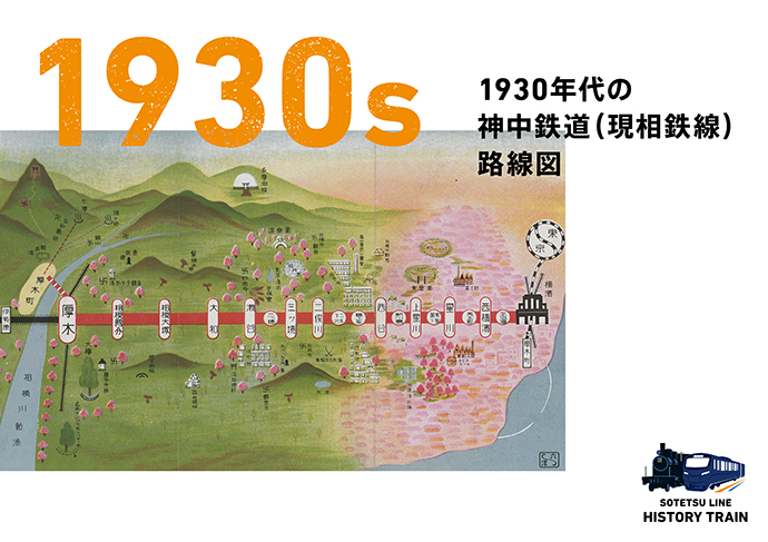 1930s：1930年代の神中鉄道（現相鉄線）路線図